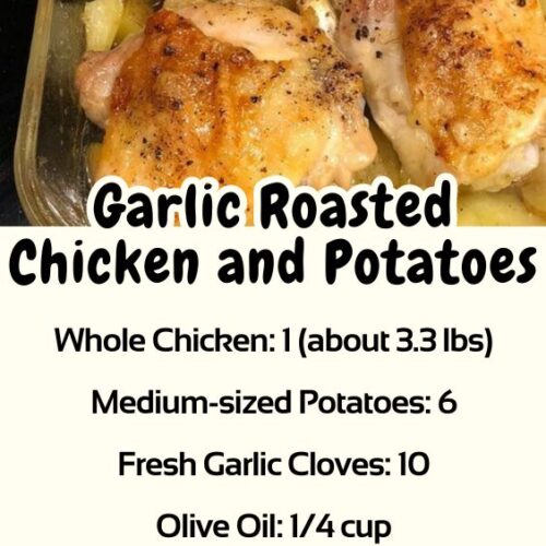 Dessert Recipes - Garlic Roasted Chicken and Potatoes